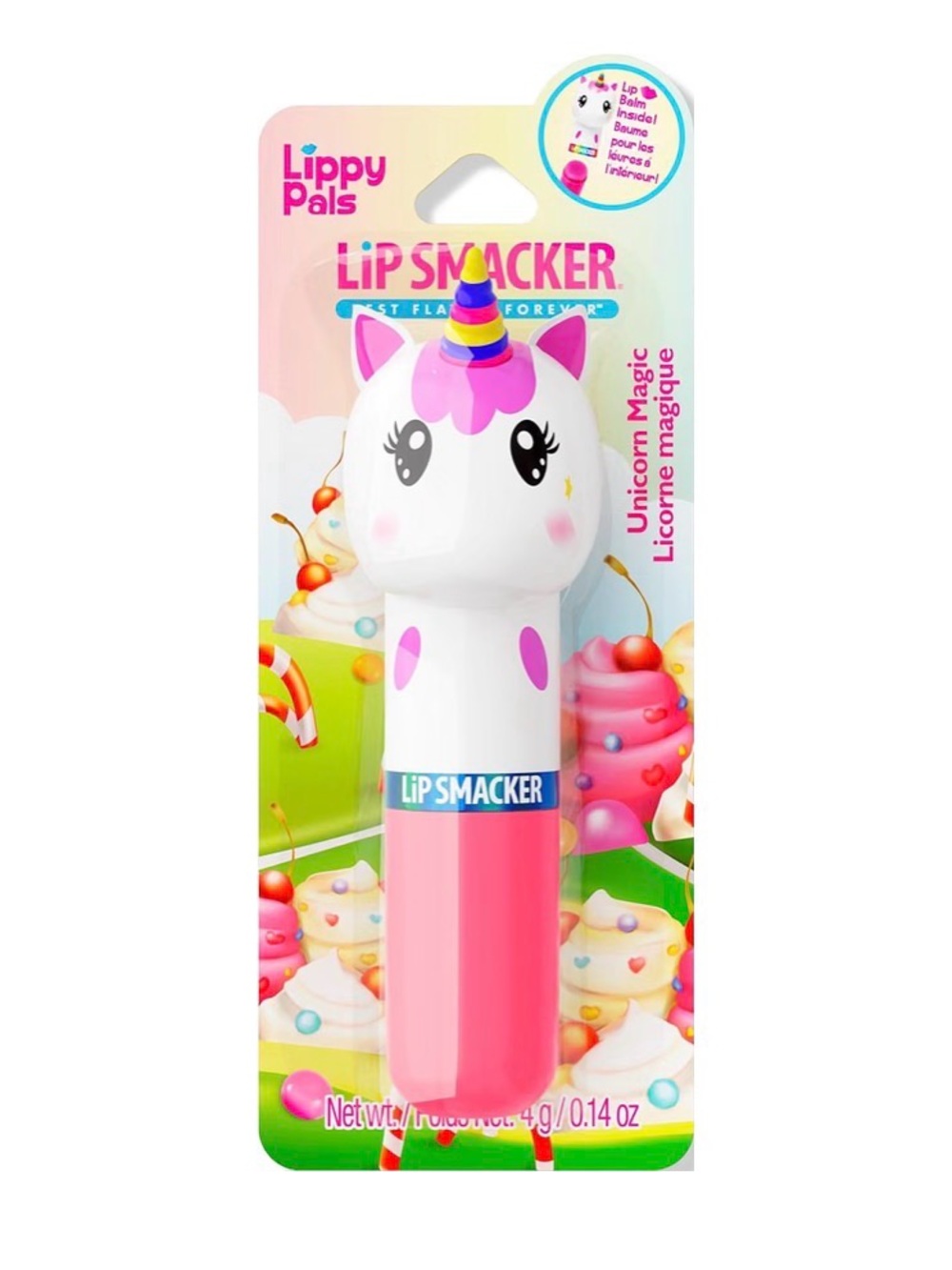 NWT Lippy Pals Unicorn Magic Pink Lip Balm Lip Smacker